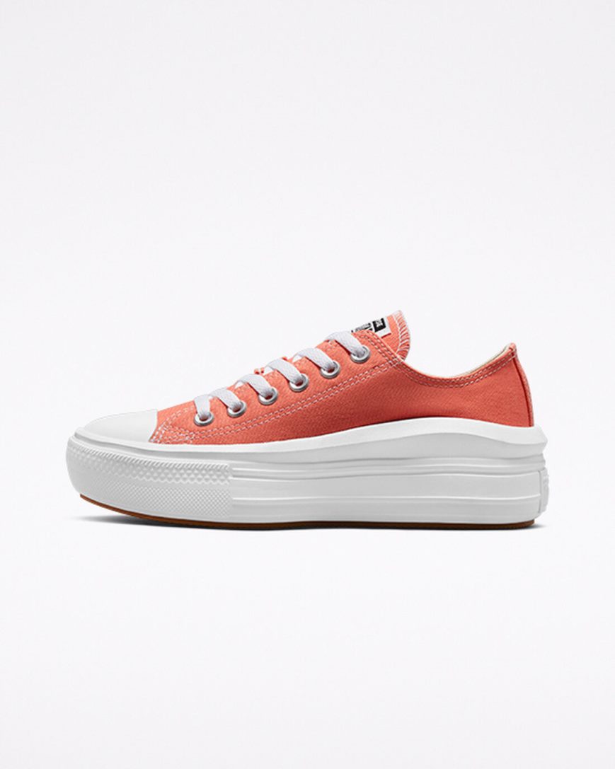 Zapatos Plataforma Converse Chuck Taylor All Star Move Bajas Mujer Naranjas Blancas | PE 40L5E7